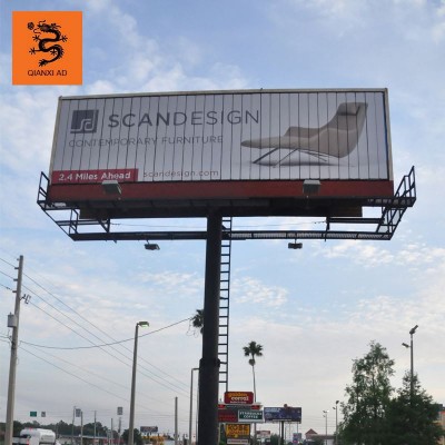 outdoor steel revisionist rolling advertisement billboard display