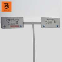 aluminium steel traffic sign pole