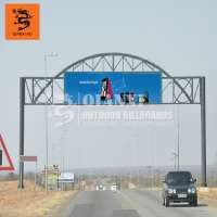 overhead gantry billboard advertising sign