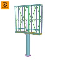 Single side outdoor digital billboard steel structure